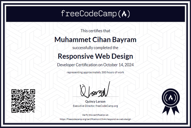 FreeCodeCamp Responsive Web Design Certificate